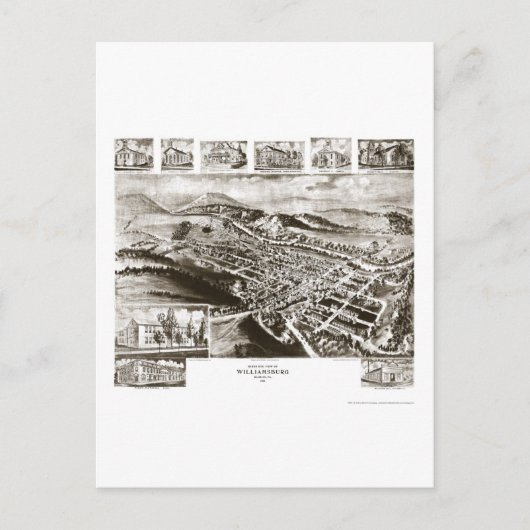 Carte Postale Comté de Williamsburg Blair (Devant)