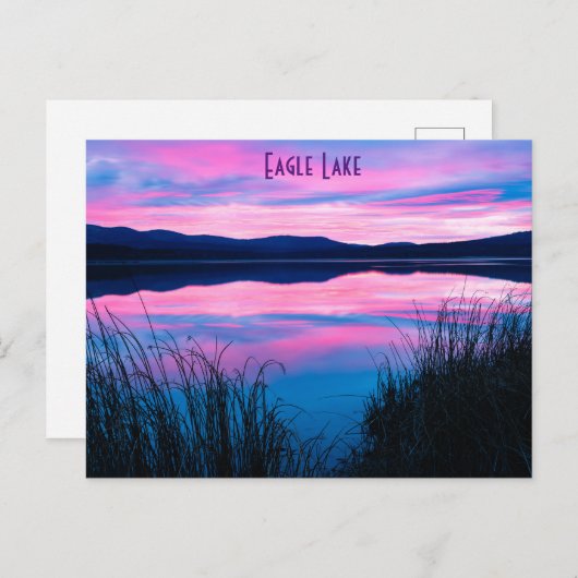 Carte Postale Comté d'Eagle Lake Lassen (Devant / Derrière)