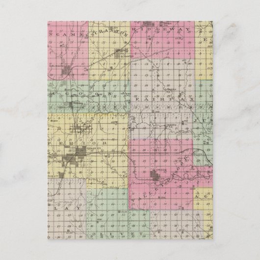 Carte Postale Comté d'Osage, Kansas (Devant)