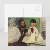 Carte Postale Comte Lepic et ses filles - Edgar Degas (Devant / Derrière)