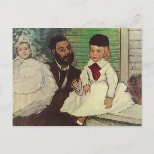 Carte Postale Comte Lepic et ses filles - Edgar Degas (Devant)