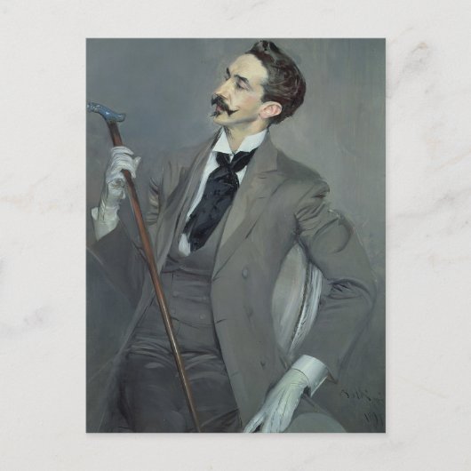 Carte Postale Comte Robert de Montesquiou 1897 (Devant)