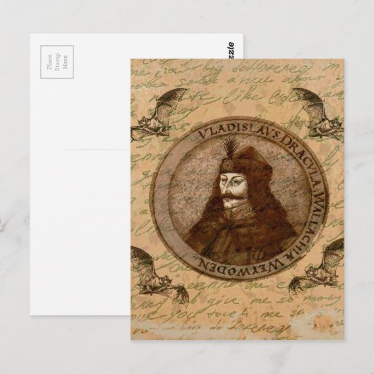 Carte Postale Comte Vlad Dracula (Devant / Derrière)