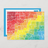 Carte Postale comtés colorés du colorado (Devant / Derrière)