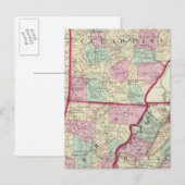 Carte Postale Comtés de Clearfield, Cambria, Blair (Devant / Derrière)