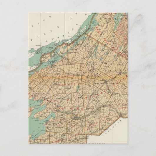 Carte Postale Comtés de Jefferson, Saint-Laurent (Devant)