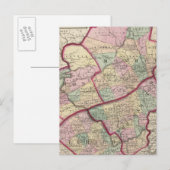 Carte Postale Comtés de Northampton, Carbon, Monroe, Lehigh (Devant / Derrière)