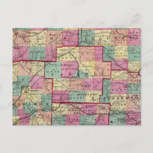 Carte Postale Comtés de Stark et Tuscarawas (Devant)