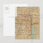 Carte Postale Comtés de Wayne, Ontario, Yates, Seneca (Devant / Derrière)