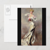 Carte Postale Comtesse Zichy - Boldini (Devant / Derrière)