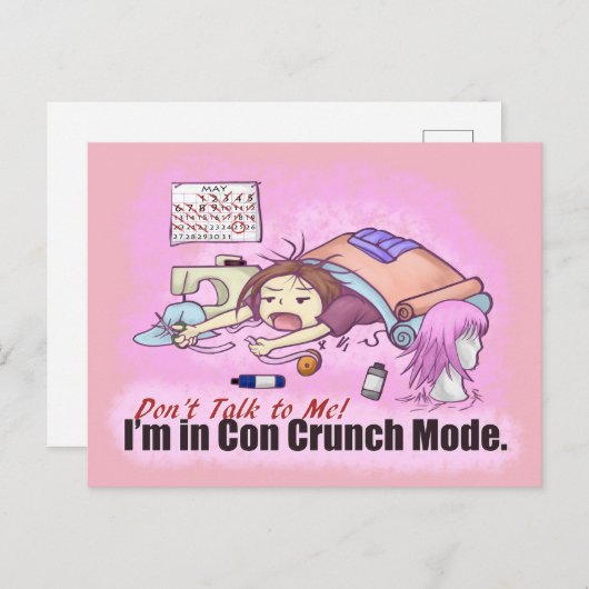 Carte Postale Con Crunch (Devant / Derrière)