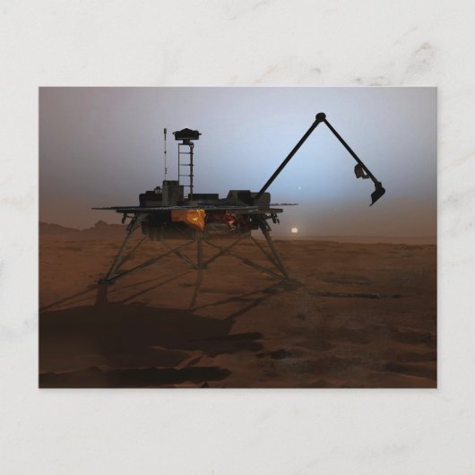 Carte Postale Concept Art of Phoenix Mars Lander à Twilight (Devant)