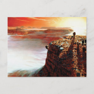 Carte Postale Concept artistique du premier voyage de la NASA su