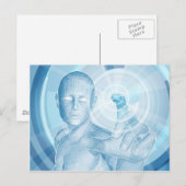 Carte Postale Concept d'application 3D de la technologie future (Devant / Derrière)