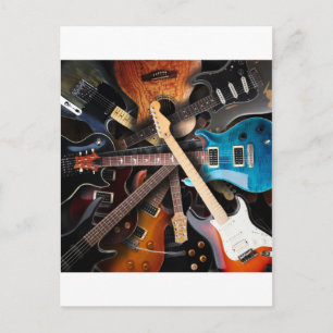 Carte Postale Concept de guitares électriques