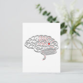 Carte Postale Concept de labyrinthe cérébral (Debout devant)