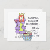 Carte Postale Concept de ménage (Devant / Derrière)