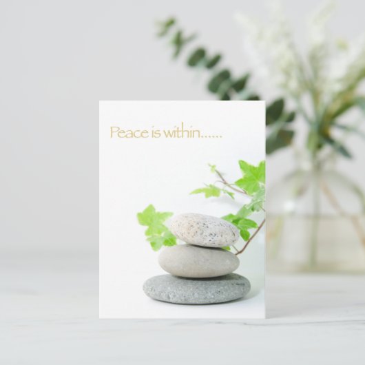 Carte Postale concept de paix (Debout devant)