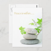 Carte Postale concept de paix (Devant / Derrière)