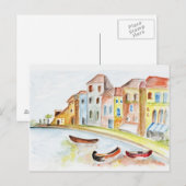 Carte Postale Concept de Venise (Devant / Derrière)