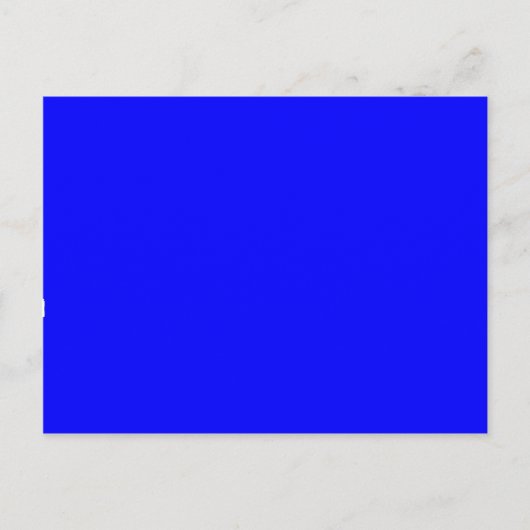 Carte Postale Concepteur Customisé couleur bleue (Devant)