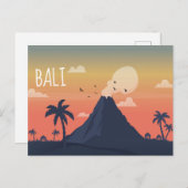 Carte Postale Concepteur de scènes de montagne Volcano (Devant / Derrière)