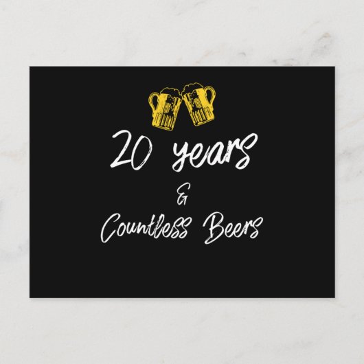 Carte Postale Conception 20e anniversaire de mariage drôle d'amo (Devant)