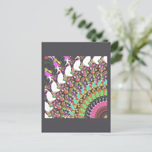 Carte Postale Conception Abstraite (Debout devant)