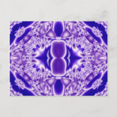 Carte Postale Conception Abstraite de cristal pourpre (Devant)