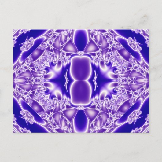 Carte Postale Conception Abstraite de cristal pourpre (Devant)