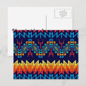 Carte Postale Conception abstraite de la conception tribale (Devant / Derrière)