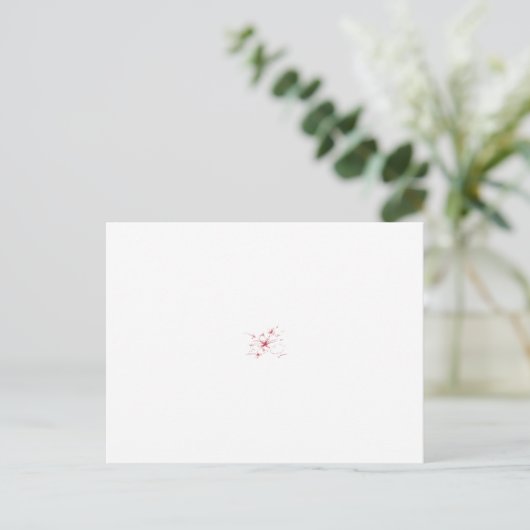 Carte Postale Conception abstraite de plusieurs formes de fleurs (Debout devant)