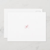 Carte Postale Conception abstraite de plusieurs formes de fleurs (Devant / Derrière)