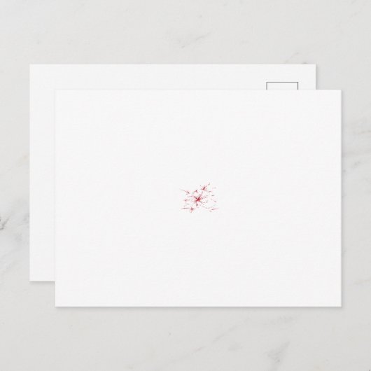 Carte Postale Conception abstraite de plusieurs formes de fleurs (Devant / Derrière)