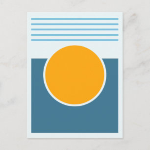 Carte Postale Conception Abstraite de Soleil