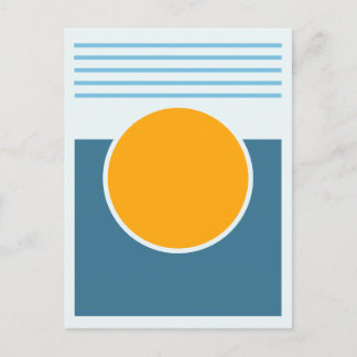 Carte Postale Conception Abstraite de Soleil