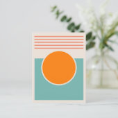 Carte Postale Conception Abstraite de Soleil (Debout devant)