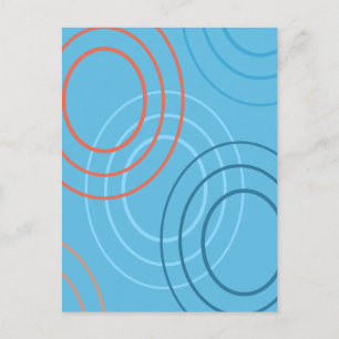 Carte Postale Conception abstraite des ondulations