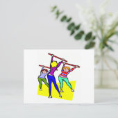 Carte Postale Conception aérobie (Debout devant)