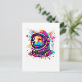 Carte Postale Conception Amoureux de Chien Spatial (Debout devant)