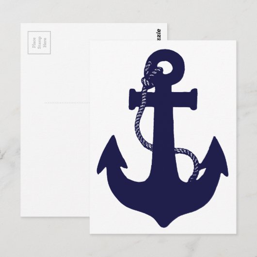 Carte Postale Conception Ancre (Devant / Derrière)