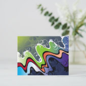 Carte Postale conception arc-en-ciel (Debout devant)
