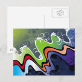 Carte Postale conception arc-en-ciel (Devant / Derrière)