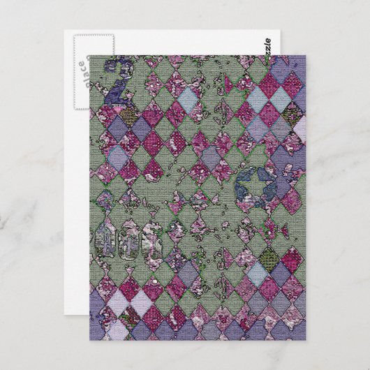 Carte Postale Conception Arlequin (Devant / Derrière)