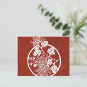 Carte Postale conception asiatique rouge (Debout devant)