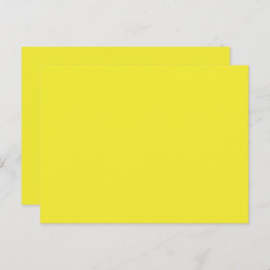 Carte Postale Conception avec un Arrière - plan jaune et une bor (Devant / Derrière)