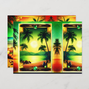 Carte Postale Conception brillante personnalisable avec pierres 