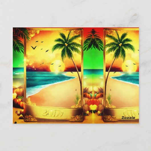 Carte Postale Conception brillante personnalisable avec pierres (Dos)