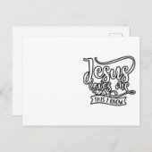 Carte Postale Conception chrétienne Jésus m'aime. Je Le sais (Devant / Derrière)