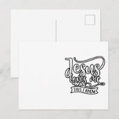 Carte Postale Conception chrétienne Jésus m'aime. Je sais (Devant / Derrière)